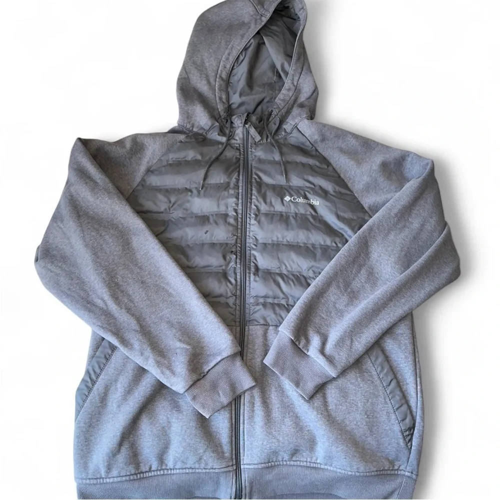 Grey Columbia Sportswear Zip-Up Hoodie Size Large